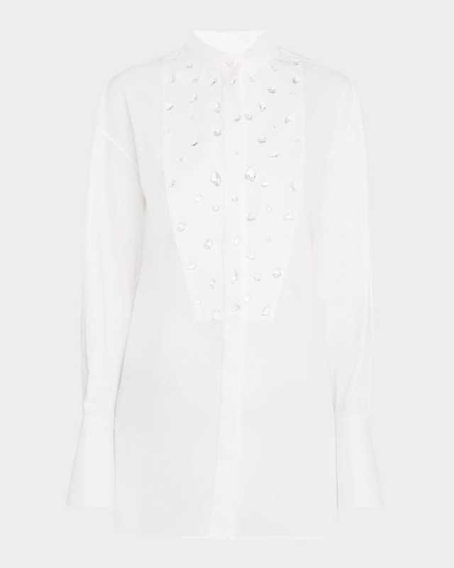 Crystal Tuxedo Blouse